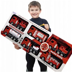 WOOPIE Zestaw Auta Straż Pożarna 6w1