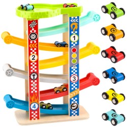 TOOKY TOY Kolorowa  Zjeżdżalnia Tor Dla Samochodów