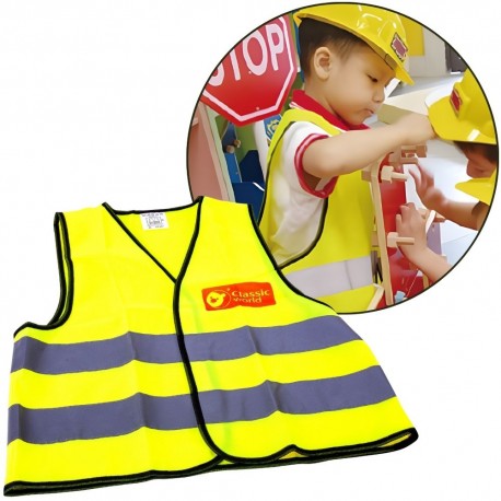 CLASSIC WORLD EDU Kamizelka Odblaskowa Ostrzegawcza Rowerowa Budowlana Uniwersalna