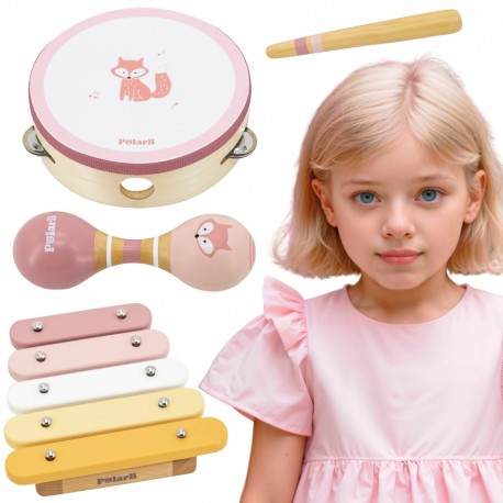 VIGA PolarB Zestaw Instrumentów Muzycznych Różowy