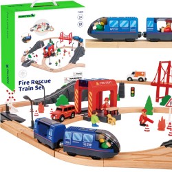 Tooky Toy Drewniana kolejka