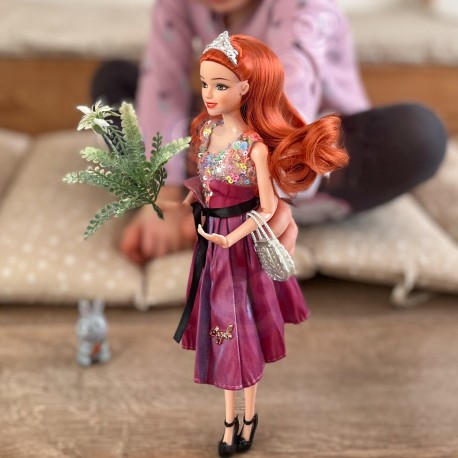 WOOPIE ROYAL Lalka Emi Style Fashion 32 cm - Stylowa Księżniczka w Różowej Sukni + Akcesoria