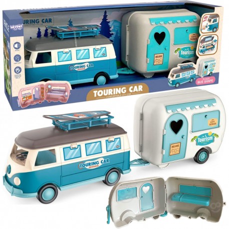 WOOPIE Kamper z Przyczepką Efekty Świetlne i Dźwiękowe