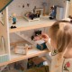 TOOKY TOY Duży Drewniany Domek dla Lalek