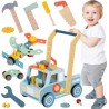 TOOKY TOY Drewniany Chodzik Samochód Mini Warsztat STEM