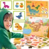 TOOKY TOY Układanka Magnetyczna Dinozaury Puzzle