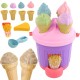 WOOPIE Zestaw do Piaskownicy Lody Foremki Wiaderko z Lodami do piasku