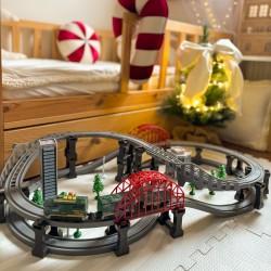 WOOPIE Pociąg Elektryczny Cargo Kolejka Zestaw z Akcesoriami