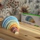 TOOKY TOY Pastelowa Układanka Drewniane Klocki Montessori Tęcza