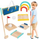TOOKY TOY  Drewniany Zestaw do Gry w Golfa dla 2 Osób 13 el.