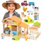 VIGA Drewniana Farma Zestaw
