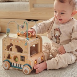 WOOPIE GREEN Drewniana Kostka Aktywności Samochód Terenowy Safari