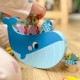 TOOKY TOY Drewniana Gra Wieloryb i Rybki Wielofunkcyjna 4 w 1