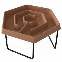 MASTERKIDZ Sześciokątny Stolik Do Zabawy Piaskiem i Wodą Labirynt Regulowana Wysokość