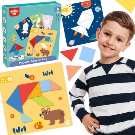 Magnetic Tangram Set - Tooky Toy