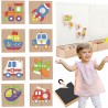 Viga Układanka drewniana puzzle magnetyczne - pojazdy Certyfikat FSC