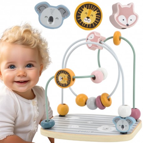 Drewniana Przeplatanka Edukacyjna VIGA PolarB