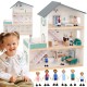 TOOKY TOY Duży Drewniany Domek dla Lalek