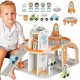 TOOKY TOY Drewnian Kosmiczny Parking  Stacja Kosmiczna
