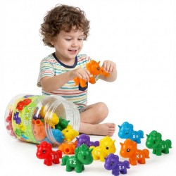 WOOPIE Zestaw Edukacyjnych jednorożców "Dopasuj Literki" 13 el.