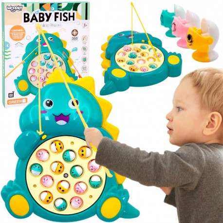 WOOPIE Zestaw Łowienie Rybek Gra Zręcznościowa Zielony