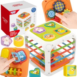WOOPIE Kostka Edukacyjna Sorter 4w1 Kształty 18m+