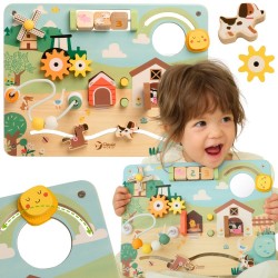 CLASSIC WORLD Drewniana Tablica Manipulacyjna Aktywności Farma