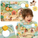 CLASSIC WORLD Drewniana Tablica Manipulacyjna Aktywności Farma