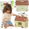 CLASSIC WORLD Drewniany Domek Farma Vintage Zestaw Figurek 17 el.