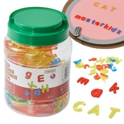 MASTERKIDZ Przezroczysty Alfabet 52 Kolorowe Literki Do Paneli LED