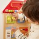 VIGA Drewniana Tablica Manipulacyjna Domek Odkrywania i Nauki