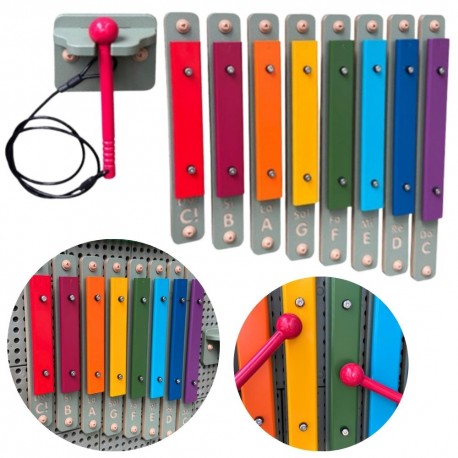 MASTERKIDZ Cymbałki Ścienne Ksylofon Instrument Muzyczny Akcesoria STEM