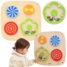VIGA Drewniana Tablica Manipulacyjna Ścienna Panel Sensoryczny Montessori
