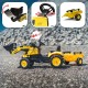 FALK Traktor na Pedały Koparka Komatsu z Przyczepą i Łyżką