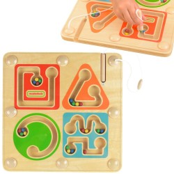 MASTERKIDZ Drewniany Labirynt Magnetyczny- Pisanie i Motoryka