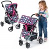 WOOPIE ROYAL Wózek dla Lalek Regulowane Siedzisko  4 Koła