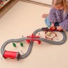 WOOPIE Zestaw Kolejka Elektryczna Lokomotywa Tor Farma Zwierzęta 70 el.