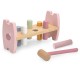 Viga PolarB Drewniana Przebijanka Wbijanka z Młoteczkiem Lisek Montessori