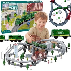 WOOPIE Pociąg Elektryczny Cargo Kolejka Zestaw z Akcesoriami