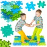 WOOPIE Mata Sensoryczna Ortopedyczna Puzzle 11 el. - Kolor Niebieski/Zielony