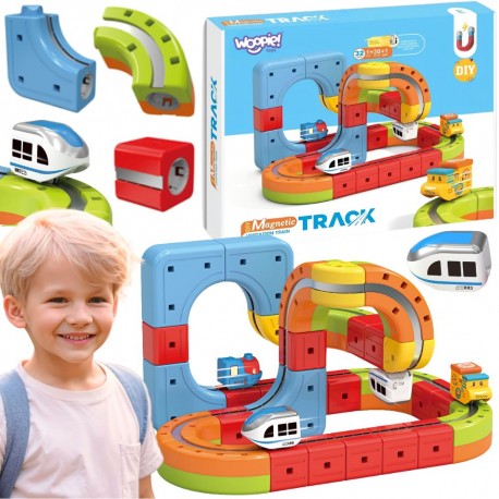 WOOPIE Klocki Magnetyczne Tor Lewitujący 32 el.