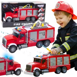 WOOPIE Ciężarówka Wóz Strażacki Na Wodę Dźwięk Światła 1:14