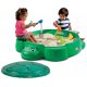 Little Tikes Piaskownica zamykana żółw ciemna zieleń Little tikes