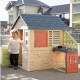 Smoby Domek Ogrodowy Z Kuchnią + 17 Akcesoriów