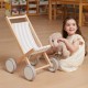 VIGA Drewniany Wózek Dla Lalek Spacerówka