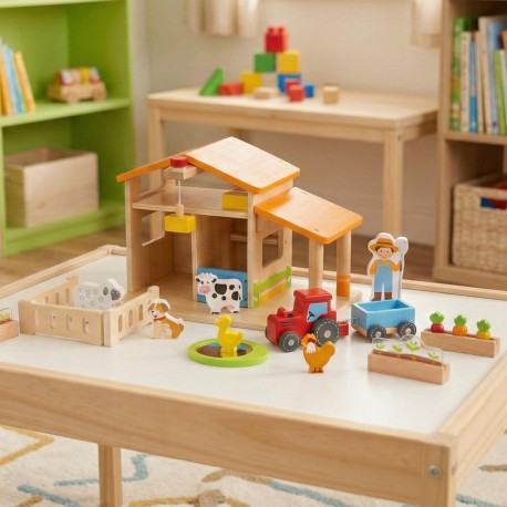 VIGA Drewniana Farma Zestaw