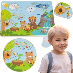 VIGA Puzzle Dźwiękowe Odkrywamy Naturę