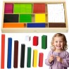 VIGA Drewniane Patyczki Edukacyjne Matematyczne Klocki Cuisenaire'a