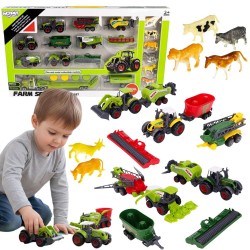 WOOPIE Zestaw Traktorów i Maszyn Rolniczych z Zwierzętami