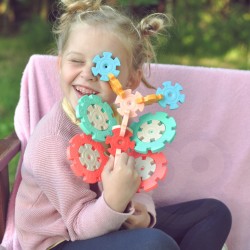 WOOPIE Klocki Konstrukcyjne Wafle Jeżyki w Tubie 206 el.